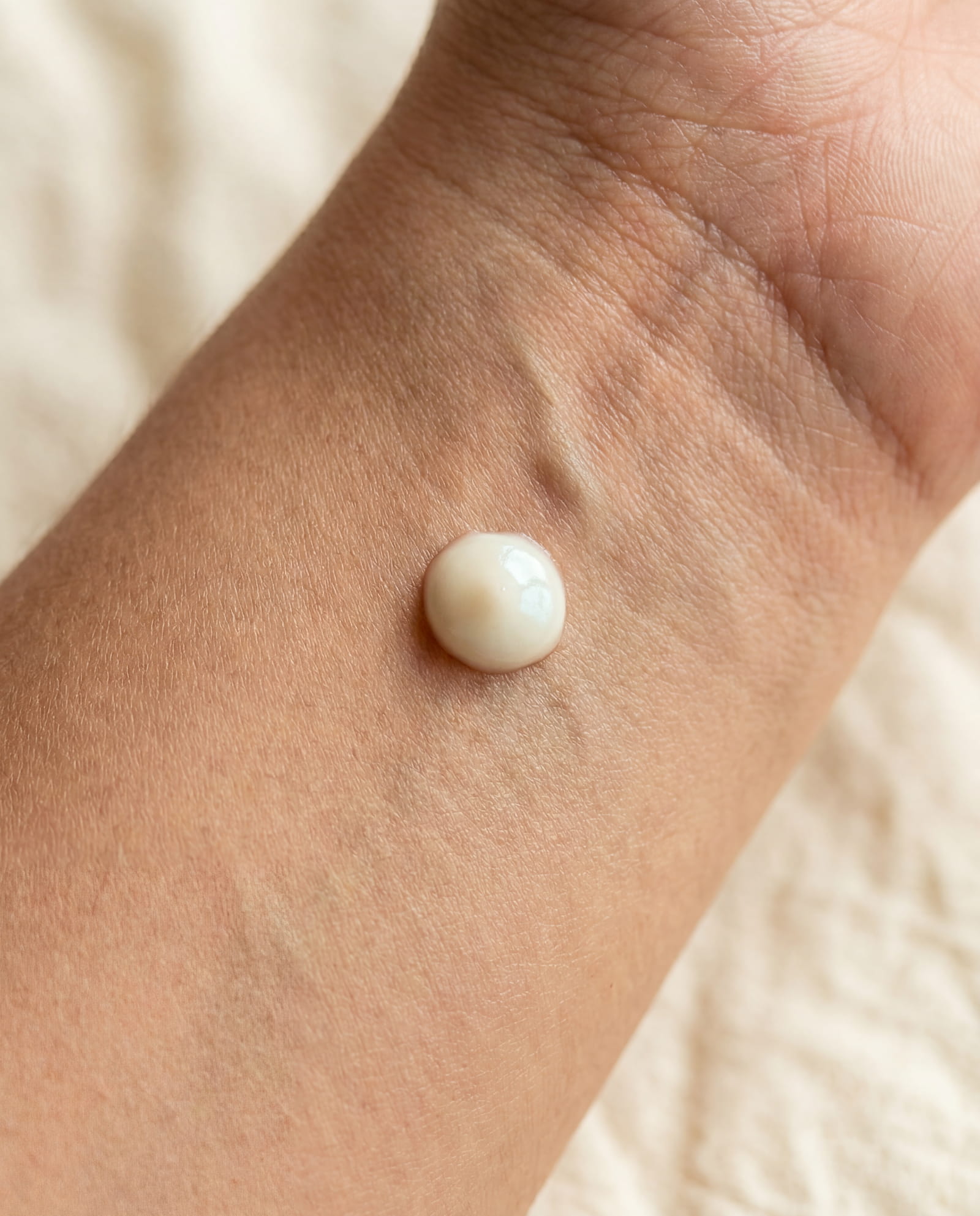 Copper Peptide Recovery Cream — on skin